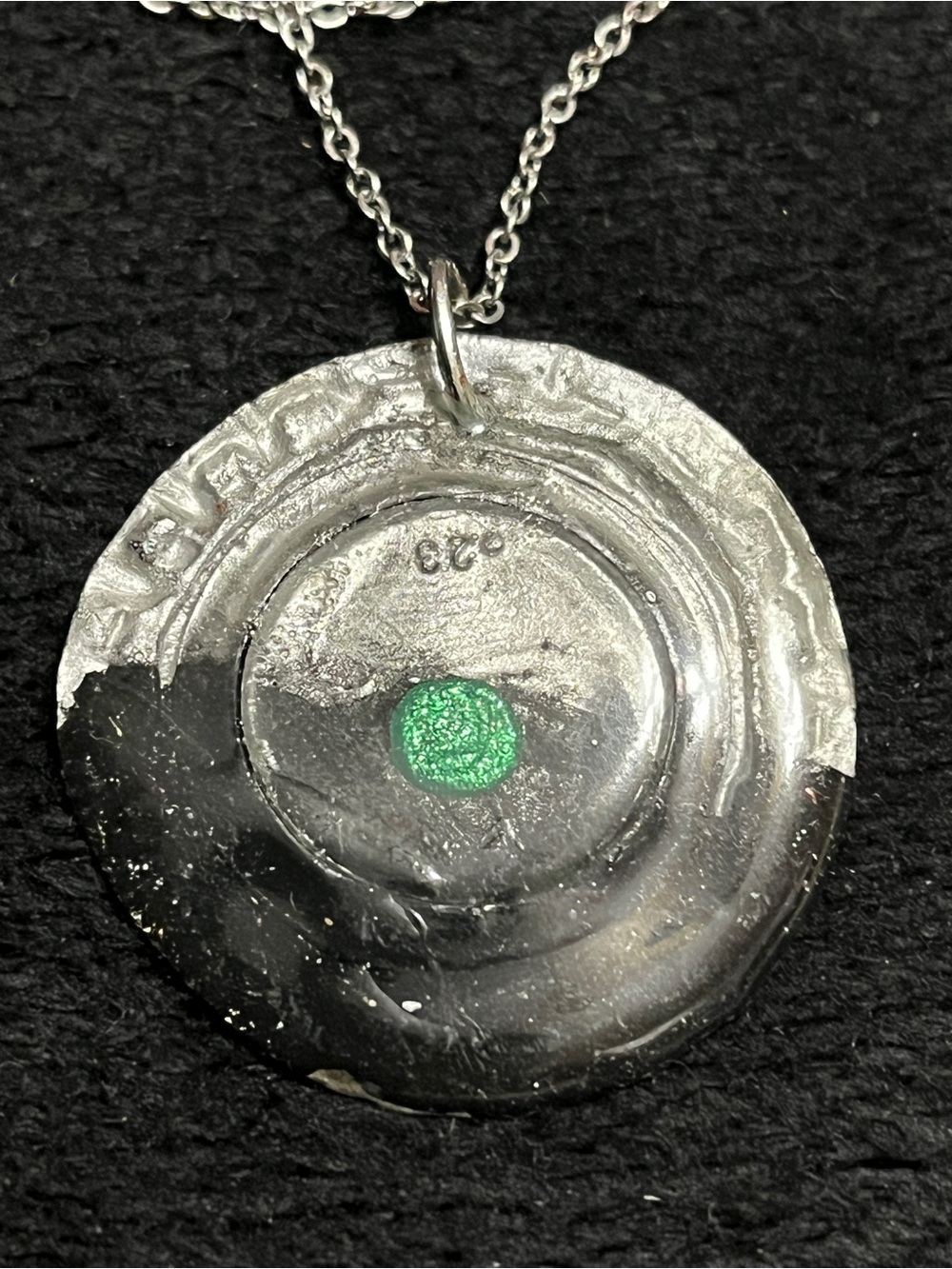 One-of-a-kind handmade statement necklace created by my sister.